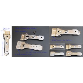 Cooktop Cleaning Scrapers 2Piece Set, Glass Ceramic Hob Cleaning Scrapers, with Spare Blades, Suitable for Glass Ceramic and Induction Cooktops, Window Glass Scrapers 2Pack