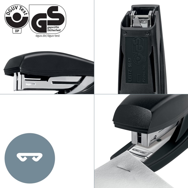 Leitz NeXXt Recycle Mini Stapler, 10 Sheets, Compact & Pocket