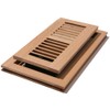 Decor Grates WLF412-U Floor Register, Single, Unfished Oak