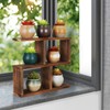 Jotsport Window Sill Plant Stand Small Wood Plant Shelf for