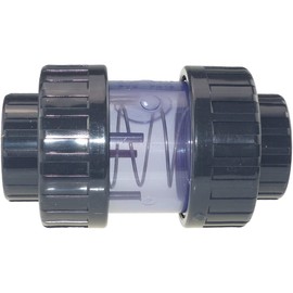 Generisch Plimat PVC Check Valve Transparent 50 mm