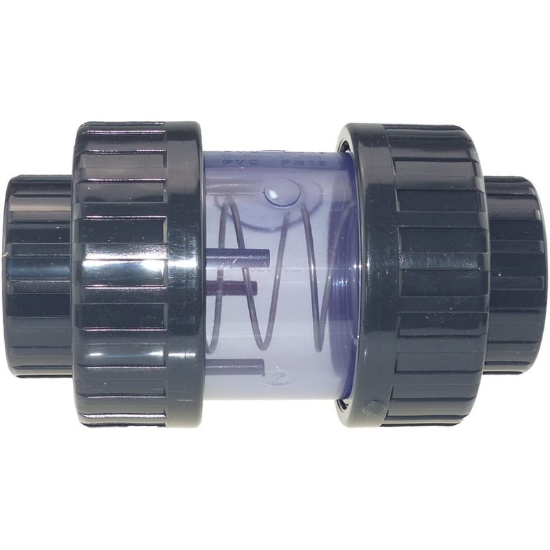 Generisch Plimat PVC Check Valve Transparent 50 mm