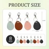 8pcs Key Fob Holder,Leather Key Fob Holder, Leather Keychain, Suitable