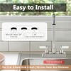 Bar Sink Faucet 4 Inch Center Deck Mount,2 Hole Prep
