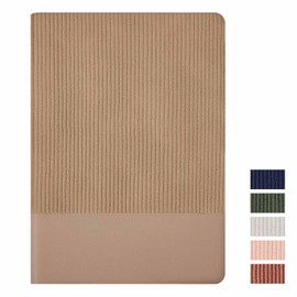TSFPapier Dotted Journal Notebook Soft Cover PU Leather Journaling Notebooks for Women Men Writing Work Office School 160 Pages 100 GSM Thick Paper A5 Dotted 80 Sheets 5.79"x8.27", Khaki