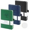 HOMEMARS Notebook A6, pack of 3, notebook A6 blank, 14.4