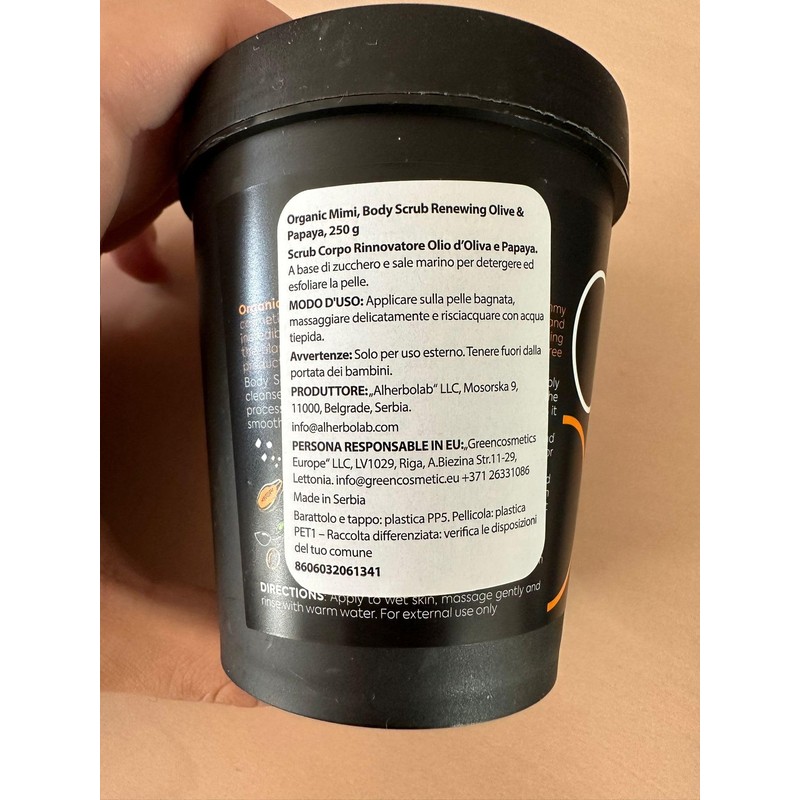 Körperpeeling, Erneuerer, Olivenöl & Papaya, 250 g