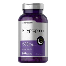 L- Triptófano Premium Insomnio 1500mg 240 Unidades Eg T66 Sabor Sin sabor