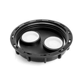 QWORK IBC Tote Lid Cover, 6.5" IBC Tank Water Liquid Tank Cap with Double Vent Hole for Chemical, Food, Industries Storage