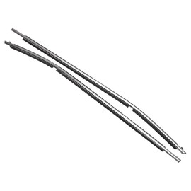 Motoforti Weatherstrip Window Seal, Window Trim Seal Belt, for Toyota Corolla 2014-2018, PVC, Rear Left & Right, No.7574002410/7573002410, Silver Tone, 2pcs