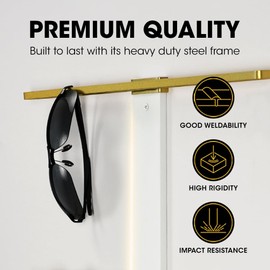 J JACKCUBE DESIGN Sunglasses Storage Organizer Wall 3 Tier Eyewear Display Storage Hanging Rack Modern Simple Eyeglasses Display Holder for Entryway Living Room Bedroom- MK1305A