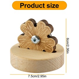 Lotsdonxia Solid Wood Carved Petal Wire Cutter SK5 High Carbon Steel Flower Daisy Thread Snip Cutter Suitable for Sewing DIY Crafts
