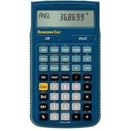 Calculated Industries 4400 TradesmanCalc Technical Trades Dimensional Trigonometry and Geometry Math and Conversion Calculator Tool for Tech Students, Welders, Metal Fabricators, Engineers, Draftsmen Small