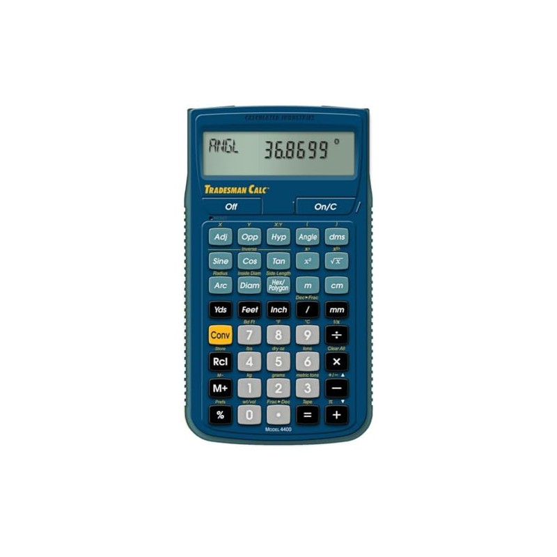 Calculated Industries 4400 TradesmanCalc Technical Trades Dimensional Trigonometry and Geometry
