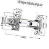 Fully Covered Cabinet Hinge - (4-Piece Set) 180 °/175 Large