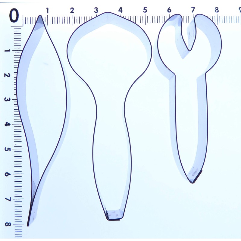 Iris Petal Cutter Set - 3 Pieces - Stainless Steel