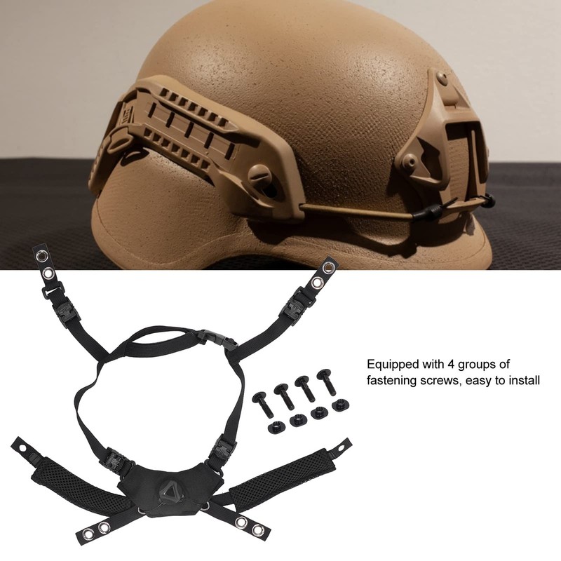 banapoy Chin Strap for Helmets, Adjustable Tactical Helmet Suspension System,