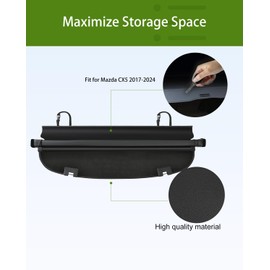 Trunk Cargo Cover for Mazda CX5 2017-2024, Car Accessories, Anti-Peeping Retractable Cargo Cover for Security Shade, Privacy Screen with Leather Material, Extra Cover (Leather Material)