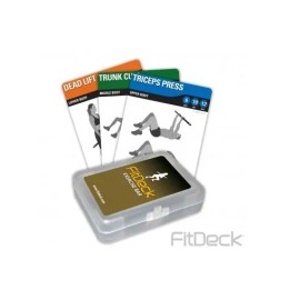 FITDECK EXERCISE BAR 26 Cards Lift Exercises Stretches Boot Camp Work Out 01274