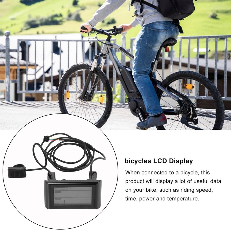 Kopinma SW900 Ebike LCD Display 36V, Electric Bike Computer Meter