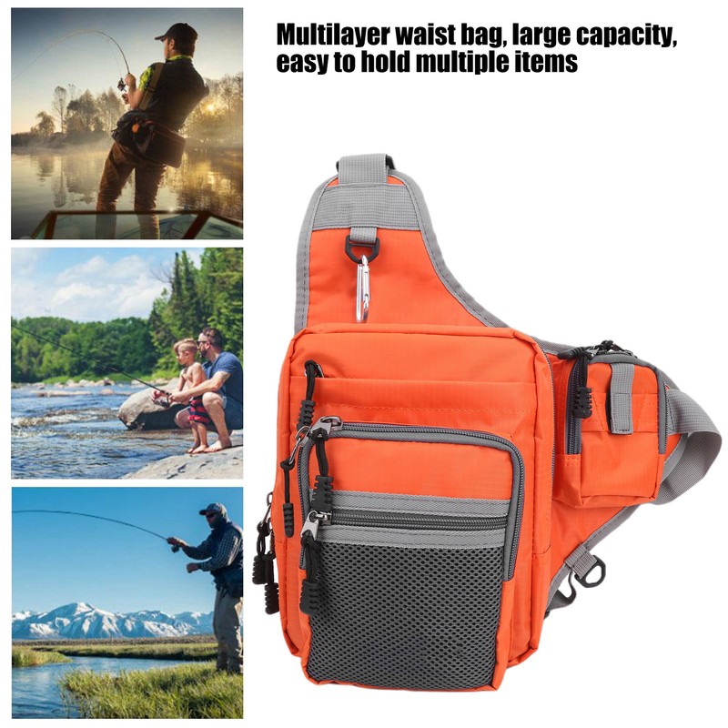 Fishing Bag Waist Outdoor Sport Multifuction Canvas for Cycling Mountain