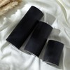 Conelist Ribbed Pillar Candles Set of 3, Width 3" High