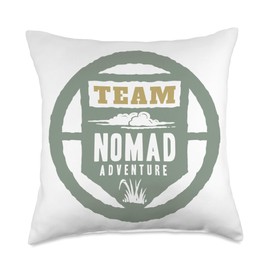 Team Nomad Adventure Throw Pillow