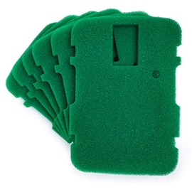 LTWHOME Compatible Green Coarse Filter Sponge Replacement for All Pond Solutions CUP-311 (Pack of 6)