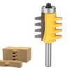 Gluing Cutter 8 mm Shank Finger Joint Cutter Carbide Tool