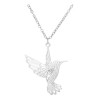 Jextech Collar Para Dama Pajaro Colibri Detallado Vintage Acero Inox