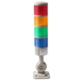 Signal Tower Stacking Lights, Industrial Machine Signal Lights, Indicator Light with Rotating Base (4 Levels with Buzzer)
