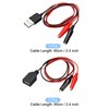 sourcing map Crocodile Clamps Test Wire, USB Male & Female