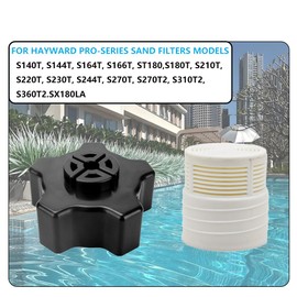 TBESEVENXT SX180LA Pool Sand Filter Drain Cap Assembly Compatible with Hayward Pro-Series S180T S210T S220T S230T S244T and Pro-Series Plus Sand Filters S311SX S311SXV S360SX