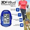 3DFitBud Simple Step Counter Walking 3D Pedometer from 3DActive with