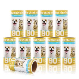 Newthinking 10 Pack Lint Roller Refills, 90 Sheets Extra Sticky Lint Roller Refills for Clothes, Pet Hair and Furniture, Fits Most Standard Size Lint Roller Handle, 900 Sheets