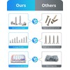 M3 M4 M5 M6 Wood Screws Assortment Set,304 Stainless Steel