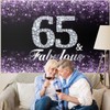 HAMIGAR 6x4ft Happy 65th Birthday Banner Backdrop - 65 &