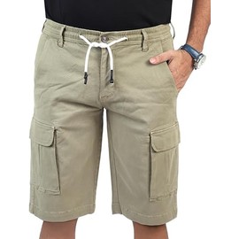 CHARBONNIER ELEVATE YOUR STYLE Cargo Shorts for Men's Performance Series Extreme Comfort, Mens Summer Cargo Shorts (UK, Waist, 38, Regular, Regular, LT Olive)