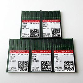 50 Pieces Groz Beckert Ball-Point Dbx1 16X231 16X257 1738 Sewing Machine Needles (12/80)