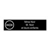 Black Evangelist Name Plate 10cm x 2.5cm 1 to 3
