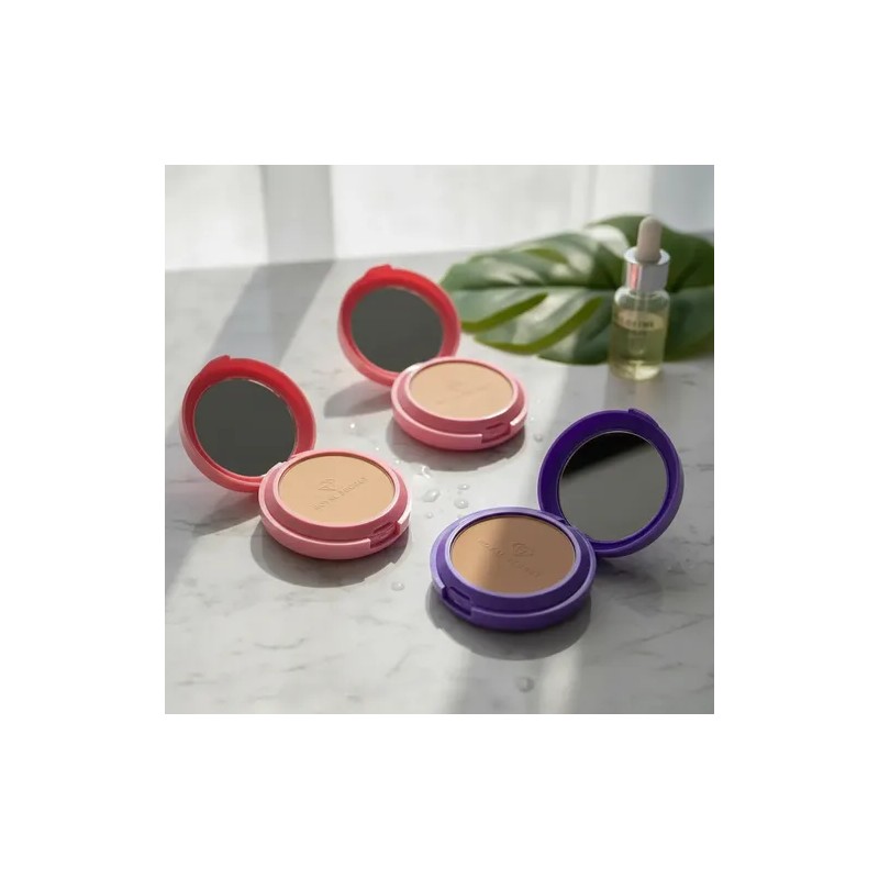 Base Maquillaje, Polvo Kitty, Kuromi Y Melody (1pz)