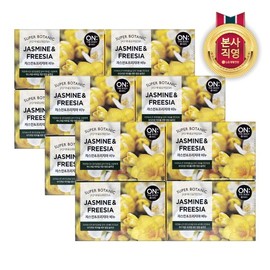 LG Household & Health Care On the Body Super Botanic Soap 80g Jasmine x 8 Pack / LG생활건강 온더바디 수퍼보타닉 비누 80g 자스민 x 8입