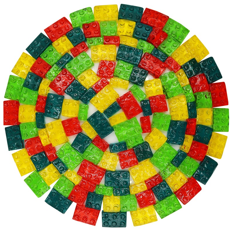 FirstChoiceCandy 3D Rainbow Juicy Gummy Candy (3D Building Blocks, 2