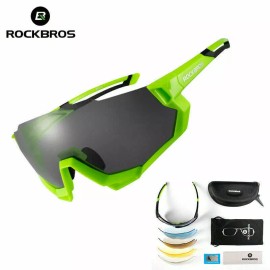 RockBros New RockBros Polarized Cycling Glasses Half Frame Sports Sunglasses 4 colors - Green