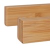 Relaxdays Kitchen Roll Holder Wall, Bamboo Roll Holder for Kitchen,