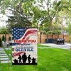 Thank You for Your Service Garden Flag Patriotic Banner 12X18'