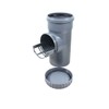 Downpipe Filter Grey with Leaf Catcher DN110 with Screw Lid