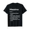 Massimo Name Definition Funny Dictionary T-Shirt