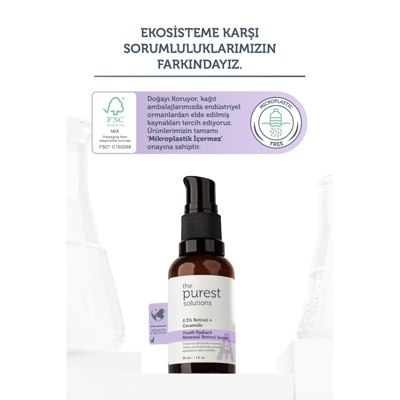 The Purest Solutions Youth Radiant Renewal Retinol Serum Retinol Ceramide