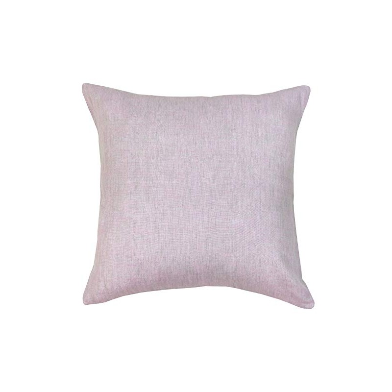 DDintex French Melange Pink Cushion Cover 45x45cm [Lithuanian Linen]